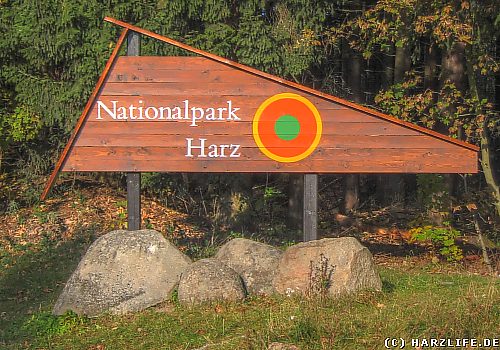 Eingang zum Nationalpark Harz