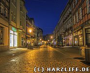 Wernigerode - Breite Straße bei Nacht