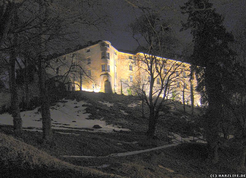 Eine Winternacht am Blankenburger Großen Schloß