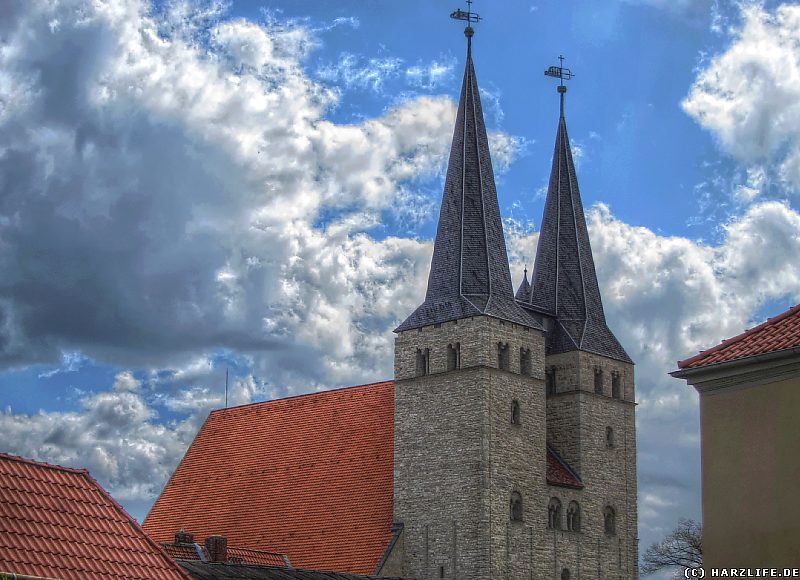 Die Türme der St.-Stephani-Kirche in Osterwieck