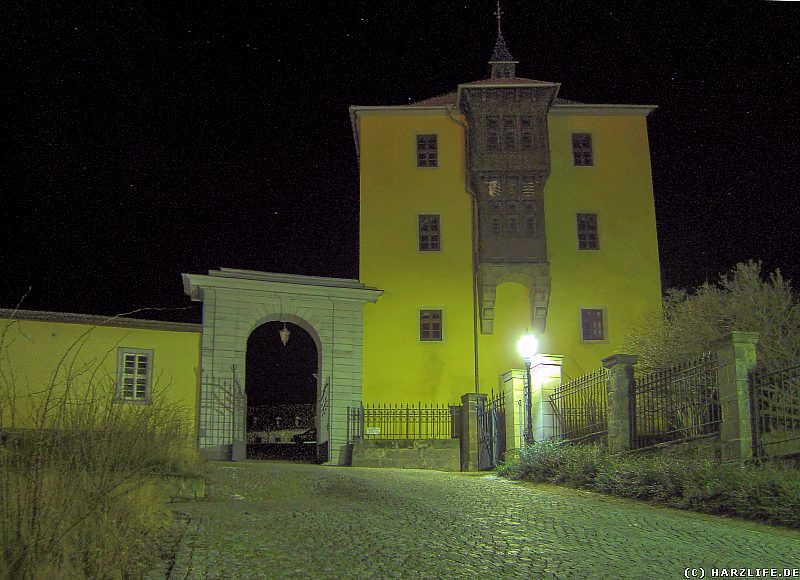Nacht am Nordflügel des Ballenstedter Schlosses