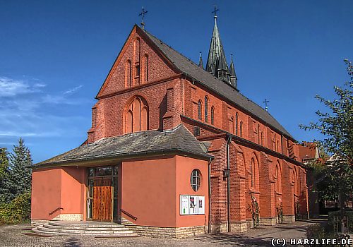 Die Herz-Jesu-Kirche in Sangerhausen