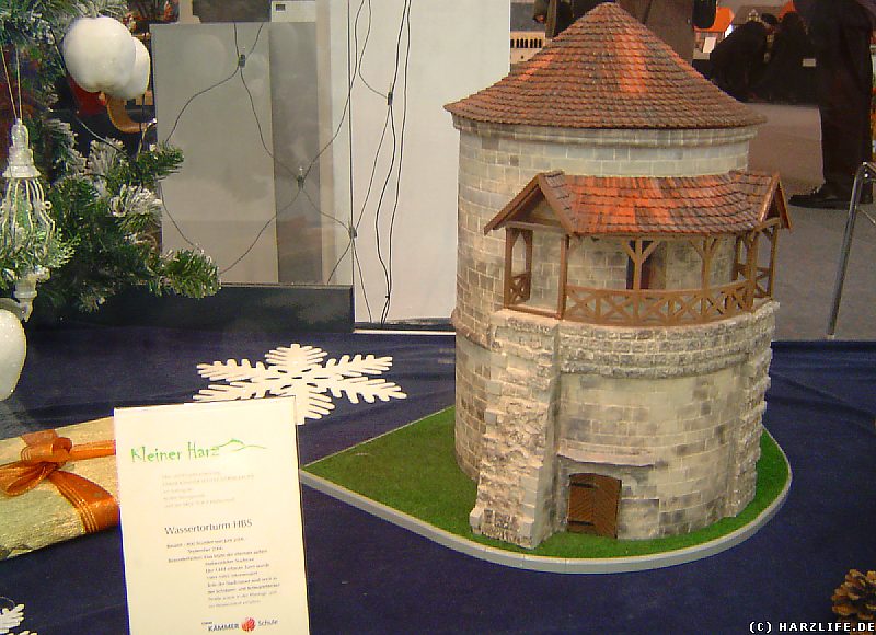 Das Modell des Wassertorturms in Halberstadt