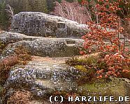 Stufen im Fels
