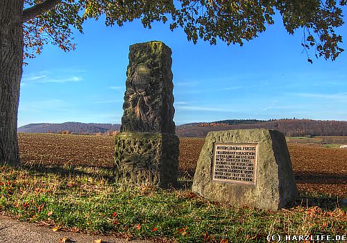 Der Gedenkstein für Freiherrn von Fuchs von Bimbach