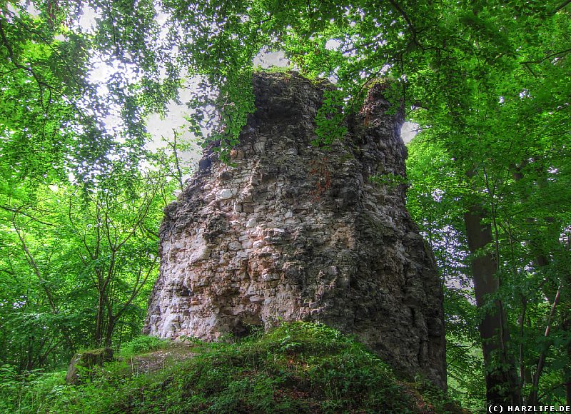 Der Bergfried der Burgruine Questenburg